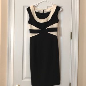 Maggy London black and white sz 4 dress NWT